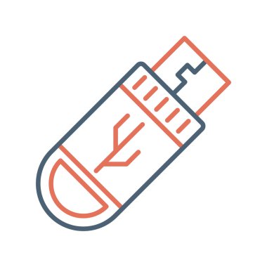 USB Flash sürücü simgesi.  