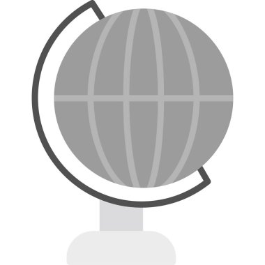 Küre. Web simgesi basit illüstrasyon