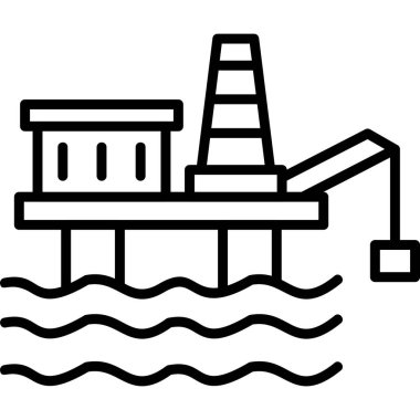 Petrol rafinerisi. Basit resimleme