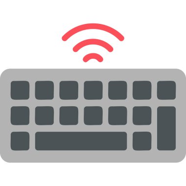 Klavye. Web simgesi basit illüstrasyon 