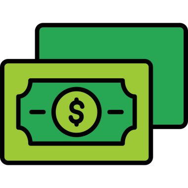 Para için. Web simgesi basit illüstrasyon