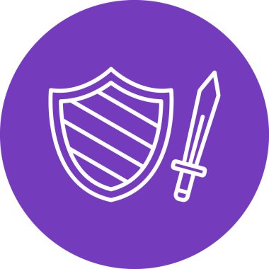 kalkan simgesi, vektör illüstrasyonu basit tasarım