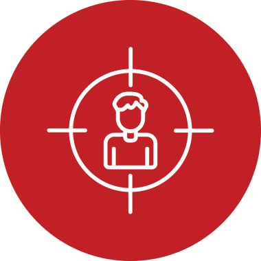 Hedef, Kullanıcı logosu, web sayfası için basit simge 