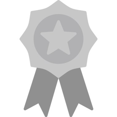 Madalya. Web simgesi basit illüstrasyon