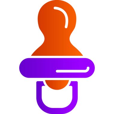 Emzik simgesi vektör çizimi