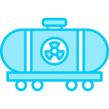 Nükleer Enerji Ağı simgesi basit illüstrasyon