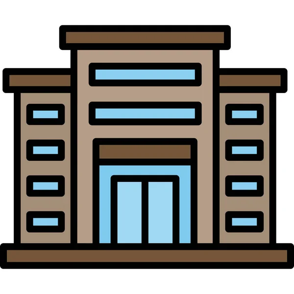 Торговий Центр Веб Іконка Супермаркету Проста Ілюстрація — стоковий вектор