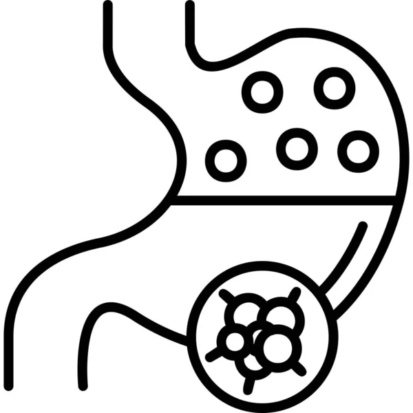 Бактерії Веб Іконка Проста Ілюстрація — стоковий вектор