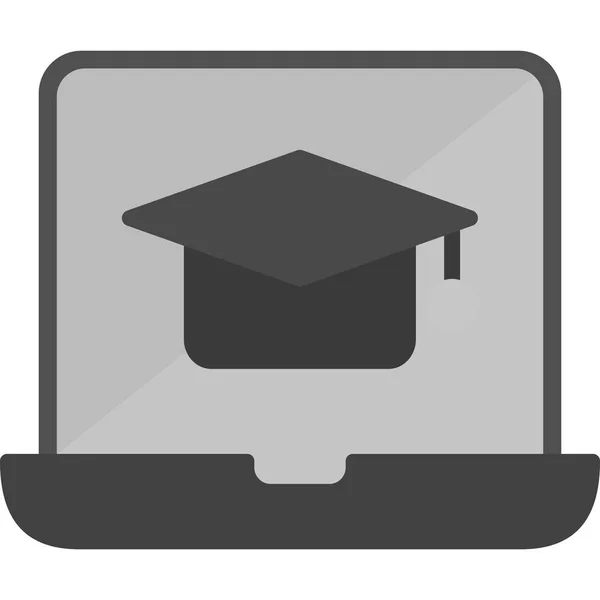 Gorra Graduación Icono Web — Archivo Imágenes Vectoriales