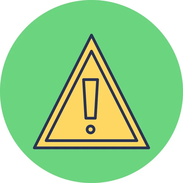 Warnung Symbol Vektor Illustration — Stockvektor