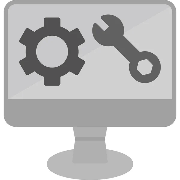 Icono Web Software Ilustración Simple — Archivo Imágenes Vectoriales
