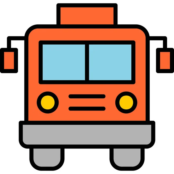 Εικονίδιο Λεωφορείου Σύγχρονη Σχεδίαση Εικονογράφηση — Διανυσματικό Αρχείο