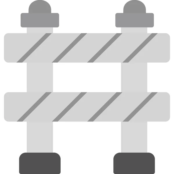 Traffic Barrier Web Εικονίδιο Απλή Απεικόνιση — Διανυσματικό Αρχείο
