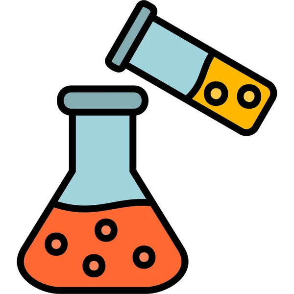 Chemistry Flask Web Icon Simple Design — Stock Vector