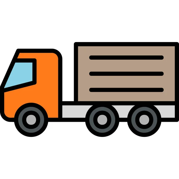 Truck Ilustração Vetor Ícone Abstrato —  Vetores de Stock