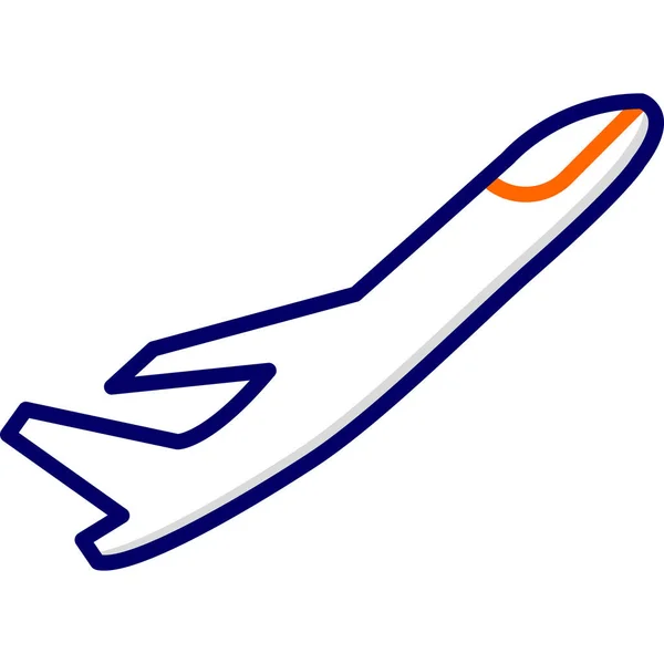 Flygplan Webb Ikon Enkel Illustration — Stock vektor
