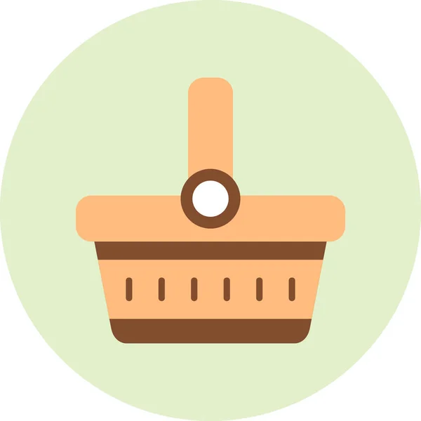Picknickkorb Symbol Vektorillustration — Stockvektor