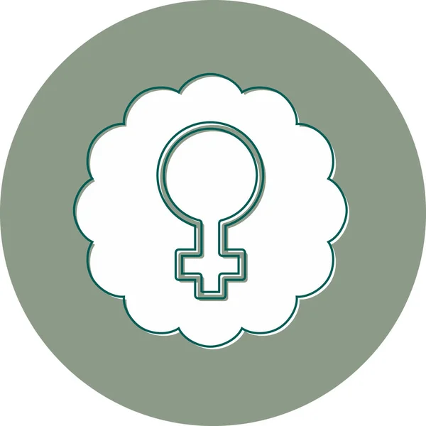 Vector Illustration Woman Female Icon — Image vectorielle