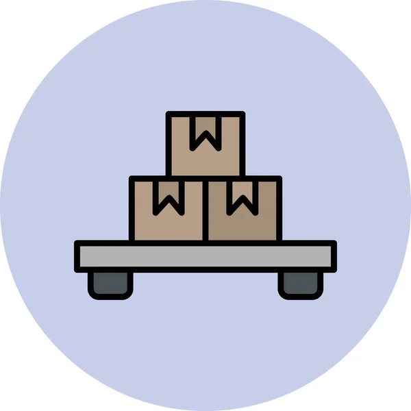 Vektor Illustration Von Box Icon — Stockvektor