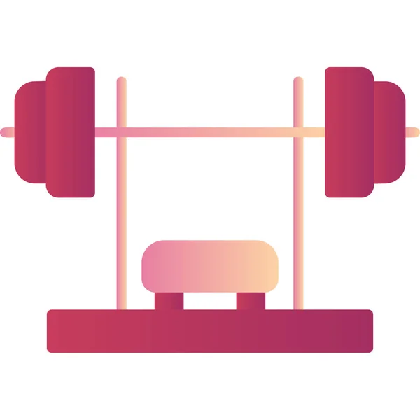Fitnessstudio Einfache Illustration — Stockvektor