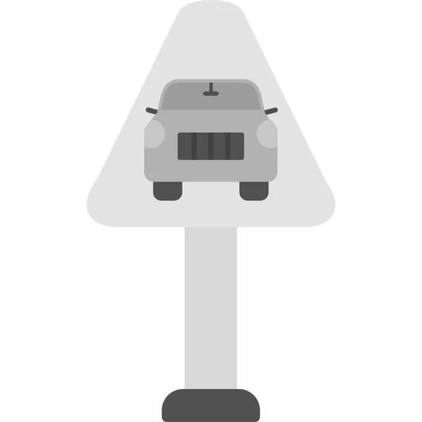 Straße Web Symbol Einfache Illustration — Stockvektor