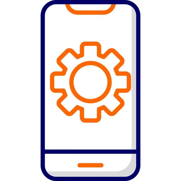 Téléphone Portable Icône Web — Image vectorielle