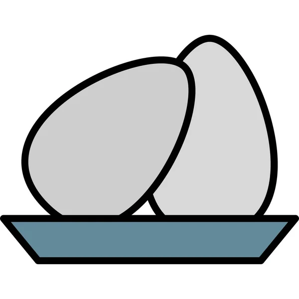 Яйця Веб Іконка Векторні Ілюстрації — стоковий вектор