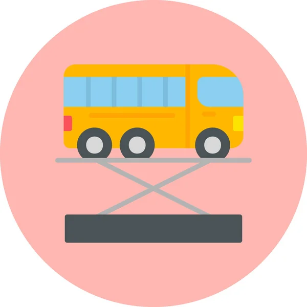 Bus Jack Modern Ikon Vektor Illusztráció — Stock Vector