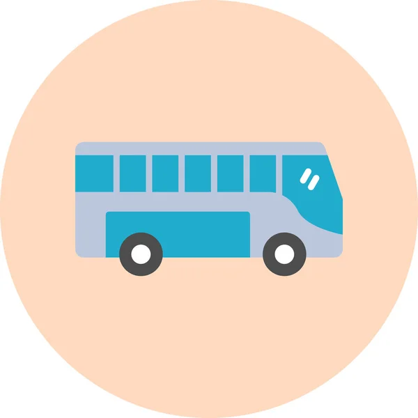 Autobús Icono Web Ilustración Simple — Vector de stock