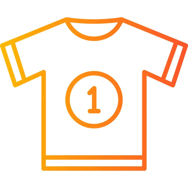 Camiseta Icono Moderno Ilustración Vectorial — Vector de stock
