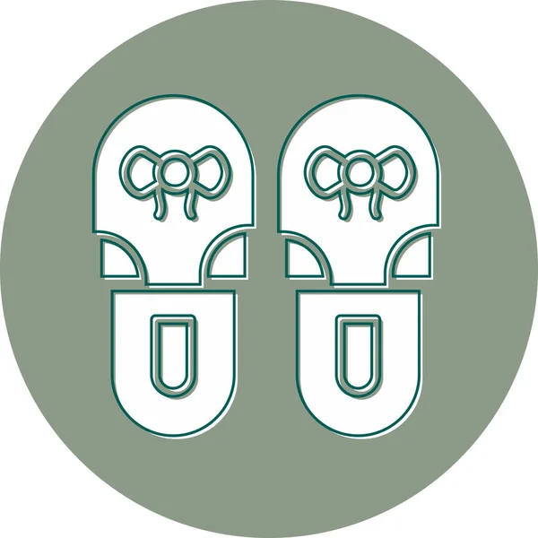 Zapatillas Icono Moderno Ilustración Vectorial — Archivo Imágenes Vectoriales