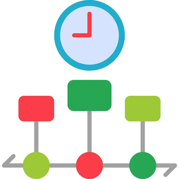 Timing Icono Web Diseño Simple — Vector de stock