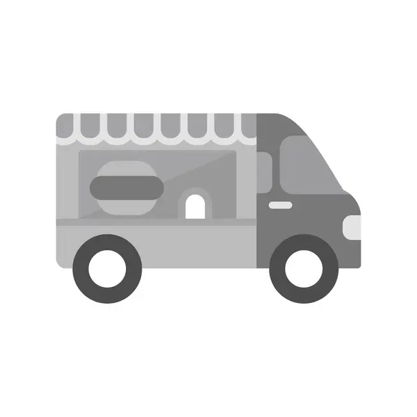 Ciężarówka Abstrakcyjny Ikona Wektor Ilustracji — Wektor stockowy