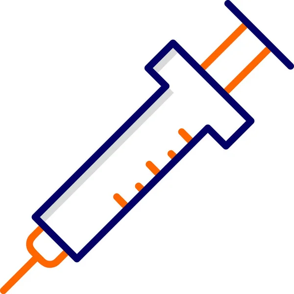 Syringe Web Icon Simple Illustration — Stock Vector