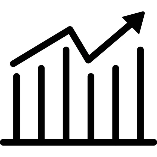 Diagramm Symbol Vektor Illustration — Stockvektor