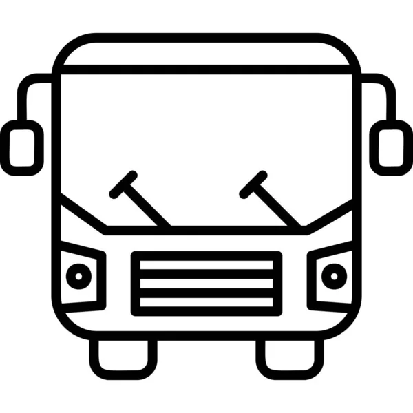 Otobüs Simgesi Modern Tasarım Illüstrasyonu — Stok Vektör