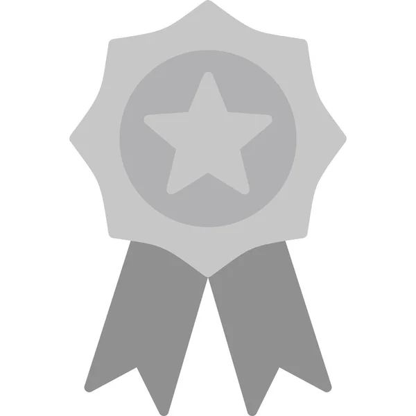 Medalha Ícone Web Ilustração Simples — Vetor de Stock
