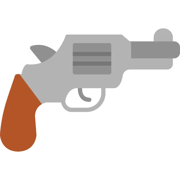 Pistola Icona Web Semplice Illustrazione — Vettoriale Stock