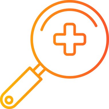 Yakınlaştır. Web simgesi basit illüstrasyon