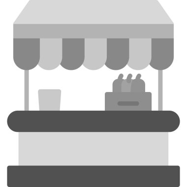 Dükkan. Web simgesi basit illüstrasyon