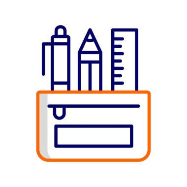 kırtasiye simgesi vektör illüstrasyonu