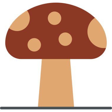 mantar simgesi vektör illüstrasyonu