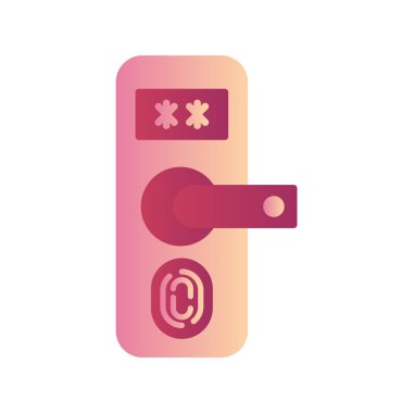 Parmak izi simgesinin vektör illüstrasyonu