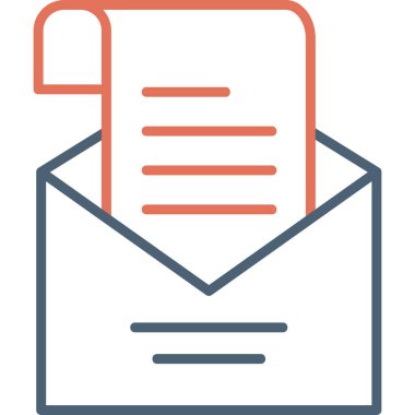 Mektup. Web simgesi basit illüstrasyon