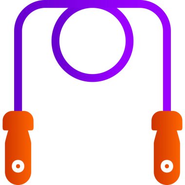 İp simgesi vektör illüstrasyonu atlanıyor