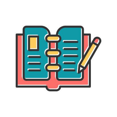 Belge simgesinin vektör illüstrasyonu