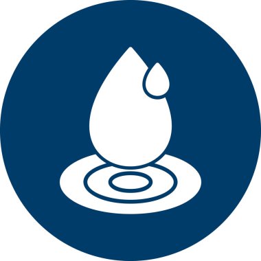 Su damlası ikonu. vektör illüstrasyonu 