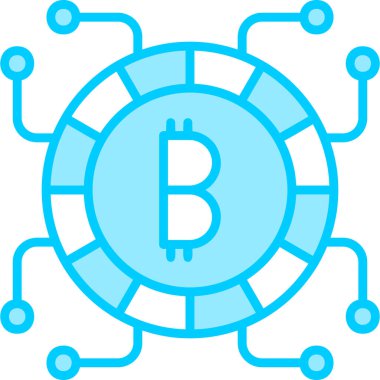 bitcoin. Web simgesi basit illüstrasyon