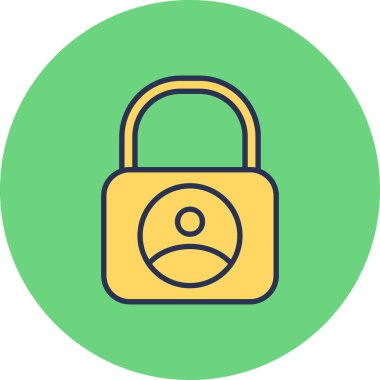 ikon vektör illüstrasyonunu kilitle