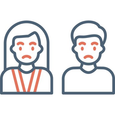 avatar. Web simgesi basit illüstrasyon